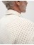 Saf Pamuklu Kroşe Desenli Gömlek 7