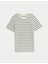 Pamuk Karışımlı Şeritli Desenli Tişört 2
