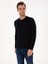 Erkek Lacivert Slim Fit Pamuk Karışımlı Bisiklet Yaka Basic Triko Kazak 50318620-VR033 10