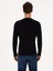 Erkek Lacivert Slim Fit Pamuk Karışımlı Bisiklet Yaka Basic Triko Kazak 50318620-VR033 12