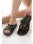 Kadın Günlük Terlik Siyah Şık Misafir Ev Dışarı Terliği 4