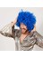Mavi Renk Kıvırcık Afro Bonus Peruk (4887) 1