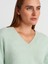 10645 V Yaka Yumuşak Dokulu Triko Kazak-Koyu Mint 3