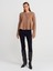 60985 Yumuşak Dokulu Peplum Düğmeli Triko Hırka-K.bej Mel. 4