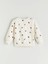 Lcw Kids Ekru Bebe Yaka Çiçek Baskılı Kız Çocuk Sweatshirt 4
