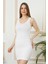 Moda Bayan Kalın Askılı Tunik Body Beyaz 1