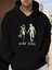 Erkek Game Over Oyun Bitti Baskılı Kapşonlu Oversize Salaş Kırmızı Siyah Sweatshirt 1