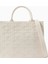 Elısabetta Franchı Medium Bold Monogram Shopper Bag Butter Ton Faux Deri, Logolu Lüks Omuz ve El Çantası 1