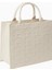 Elısabetta Franchı Medium Bold Monogram Shopper Bag Butter Ton Faux Deri, Logolu Lüks Omuz ve El Çantası 3