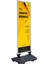 WindPro Slim Gri Tek Kat Kaldırım Reklam Panosu Ayaklı Poster Pano 152x60 cm 1