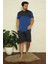 Moda Erkek Saks 3'lü Pijama Takım 2