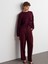 7954 Yüksek Bel Pantolon-Bordo 1