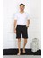 Moda Erkek Pamuk Siyah Şort 1