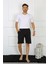 Moda Erkek Pamuk Siyah Şort 2