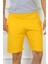 Moda Erkek Pamuk Sarı Şort 2