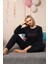 Moda Polar Kadın Pijama Takımı Lacivert 3