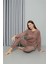 Moda Polar Kadın Pijama Takımı Sütlü Kahve 6