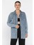 Kadın Yıldız Figürlü Çift Cepli Jean Kot Ceket P-00018087 1