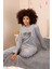 Moda Polar Kadın Pijama Takımı Gri 5