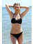 Moda Kadın Dönmeli Straplez Siyah Bikini 2