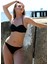 Moda Kadın Dönmeli Straplez Siyah Bikini 4