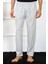 Moda Erkek Pamuk Gri Tek Alt Pijama 4