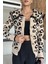 Leopar Desenli Şardonlu Triko Ceket (S,m,l Uyumludur) P-00018220 2