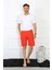 Moda Erkek Pamuk Kırmızı Şort 1