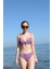 Moda Kadın Içi Boş Fiyonklu Kaplı Lila Alt Üst Bikini Takım 2
