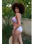 Moda Kadın Içi Boş Fiyonklu Kaplı Lila Alt Üst Bikini Takım 8