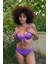 Moda Kadın Destekli Fiyonklu Alt Üst Mor Bikini Takım 2