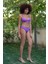 Moda Kadın Destekli Fiyonklu Alt Üst Mor Bikini Takım 5