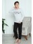 Moda Erkek Çocuk Penye Pijama Takım Gri 8
