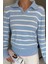 Kadın Polo Yaka Çizgi Desenli Sakallı Triko Kazak (S-M-L-Xl Beden Uyumludur.) P-00018051 3