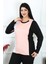 Moda Kadın Büyük Beden Penye Uzun Kol Pijama Takım 3