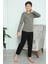 Moda Erkek Çocuk Penye Pijama Takım Vizon 2