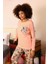 Moda Kadın Uzun Kol Penye Pijama Takım Yavruağzı 3