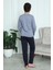 Moda Erkek Çocuk Penye Pijama Takım Gri 7