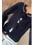 Kadın Ön Bağlamalı Inci Detaylı Yumoş Triko Ceket (S-M-L Uyumludur) P-00018059 2