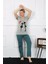 Moda Kadın Kısa Kol Penye Pijama Takımı 5