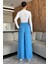 Bel Lastikli Bol Kesim Yüksek Bel Kadın Pantolon P-00018034 3