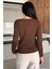 Ön Gül Detaylı Triko Bluz P-00018209 4