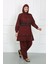 Moda Büyük Beden Tesettür Mayo Bordo 5