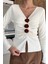 Ön Gül Detaylı Triko Bluz P-00018209 3