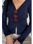 Ön Gül Detaylı Triko Bluz P-00018209 3