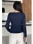 Ön Gül Detaylı Triko Bluz P-00018209 4