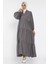 Ön Düğmeli Dökümlü Mevsimlik Tesettür Elbise P-00018176 2