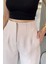 Kadın Bel Çimalı Kumaş Pantolon P-00018026 4