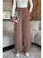 Kadın Bol Paça Bel Lastikli Kumaş Pantolon P-00018018 1