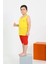 Moda Erkek Çocuk Sıfır Kol Şortlu Sarı Penye Pijama Takımı 3